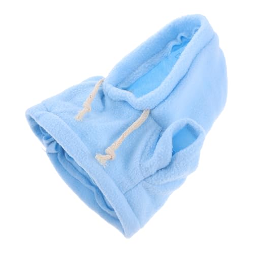 Abaodam Plüschbärenkleidung Ausgestopfte Bärenkleidung Zarter Puppen-Hoodie Verschleißfeste Puppenversorgung Miniatur-Kleidung Kleiner Süßer Kapuzenpullover Puppenzubehör Stoff Sky-Blue von Abaodam