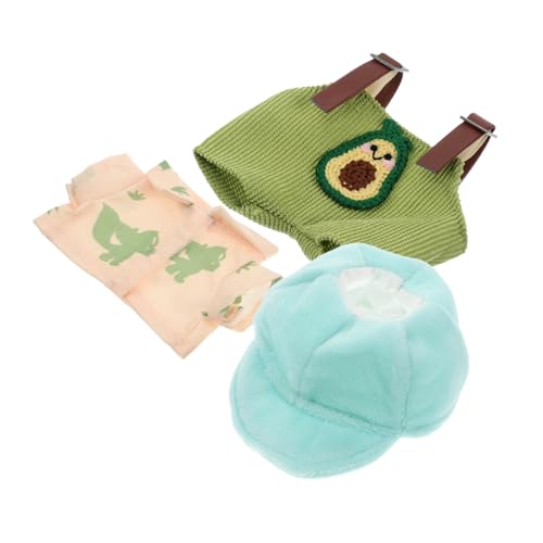 Abaodam Plüschpuppen-Set Mini-puppenmütze Dekorationszubehör Für Puppenhäuser Puppe Verkleiden Zubehör Puppe Weihnachtskleidung Kleine Puppenmütze Kleidung Für Puppen Puppenzubehör Stoff von Abaodam