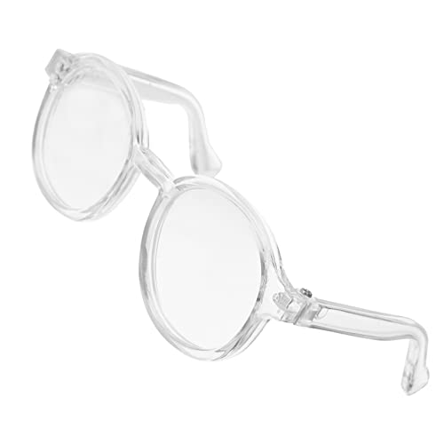 Abaodam Puppenbrille puppenkleidung Puppen Kleidung Puppenaugenbrille Puppenmode Kuscheltiere für Mädchen klare Sonnenbrille Gläser Dekore Puppe verkleiden Sich Brillen Plastik Transparent von Abaodam