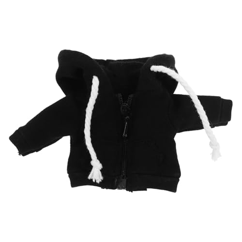 Abaodam Puppenmantel Puppen-Outfit Puppe Verkleiden Sich Kleidung Puppenkleidung Puppenkostüm Kostümpuppe Puppen-Hoodie DIY Puppe Verkleiden Zubehör Puppenzubehör Stoff Black von Abaodam