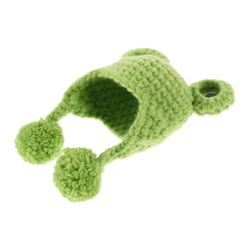 Abaodam Puppenmütze tiermützen Accessoires für Puppen Puppenaccessoires Strickmützen Hasenpuppen Figur Coole Puppen Spielzeugpuppen winzige Kitting-Hüte Puppenhüte süße Mütze Garn Green von Abaodam