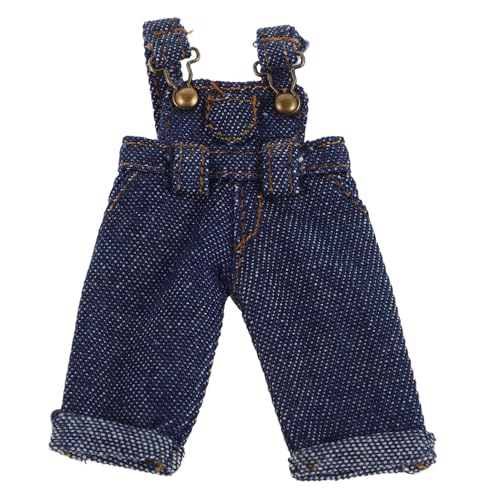 Abaodam Puppenoverall Puppen Hosenträger Puppenbekleidung Latzhose für Puppen Trendige Puppenmode Hängepuppen Cartoon-Auto- Puppe verkleiden Zubehör Kleidung für Puppen Metall von Abaodam