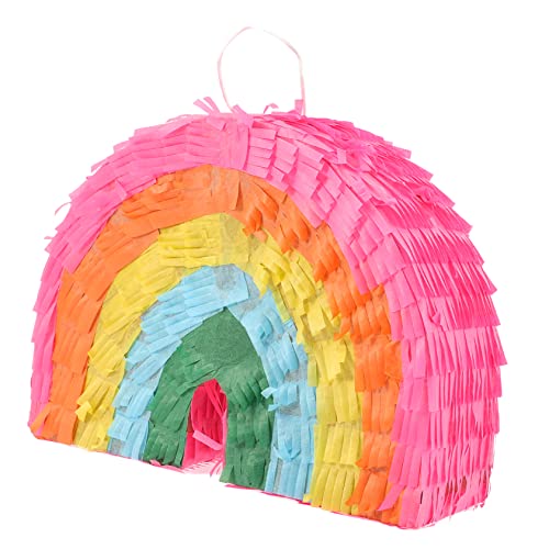 Abaodam Regenbogen-Piñata Parteien Mini-Piñata Kuchen Pinata- Bausatz babyshowerparty mitgebsel kindergeburtstag Geburtstag Piñata Pinata- Papier Colorful von Abaodam