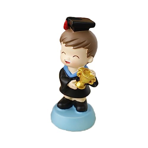 Abaodam Verzierungen für Jungen und Mädchen Kuchendeckel Cupcake-Dekorationsset lustig schreibtisch dekoration schlafzimmer dekoration Abschlusstortenverzierungen Cartoon-Figur Harz Blue von Abaodam