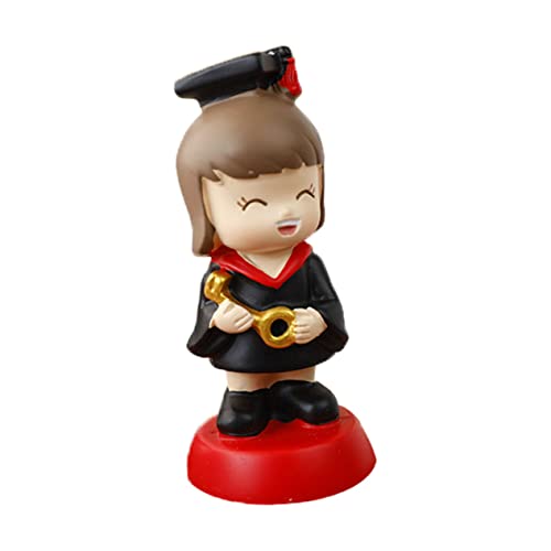 Abaodam Verzierungen für Jungen und Mädchen personalisierter Kuchendeckel Dekoration ihr office decoration bedroom decoration Cartoon-Figur Abschlusstortenverzierungen Harz rot von Abaodam