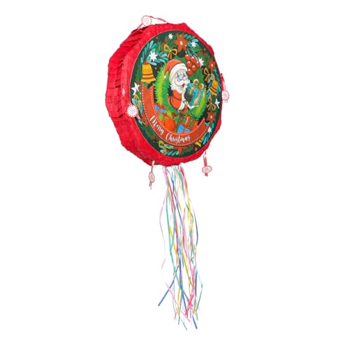 Abaodam Weihnachts-Pinata Weihnachtsmann-Pinata Pinata für Party Pinata für Erwachsene Pinata im Weihnachtsmann-Design Weihnachtsmann Pinata Party-Anhänger Pinata-Dekor Party-Piñata Papier von Abaodam