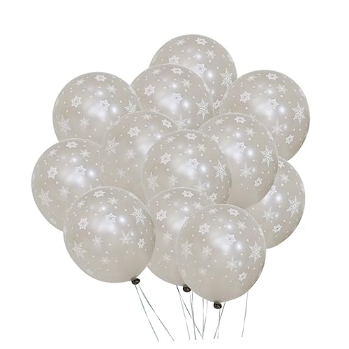 Abaodam Weihnachts Schneeflocke Latex Luftballons Für Party Hochzeit Und Xmas Dekoration Perfekt Für Festliche Anlässe Und Geburtstagsfeiern von Abaodam