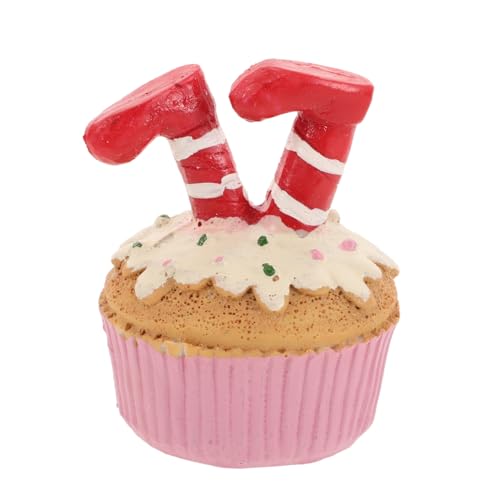 Abaodam Weihnachtsdekorationen Cupcake-Topper Für Weihnachten Weihnachtliche Tischdekoration Weihnachtstablett Weihnachtliches Tablettdekor Festliche Weihnachtsfigur Harz von Abaodam