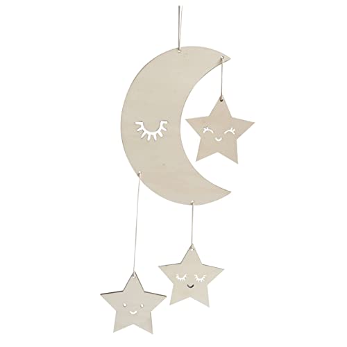 Abaodam hängende Dekorationen decorations for gaming room nursery decoration Spielzimmer Holzdekoration Kinderzimmer Fotografie Requisiten Stern Nacht Lichter Kinderornamente Bambus von Abaodam