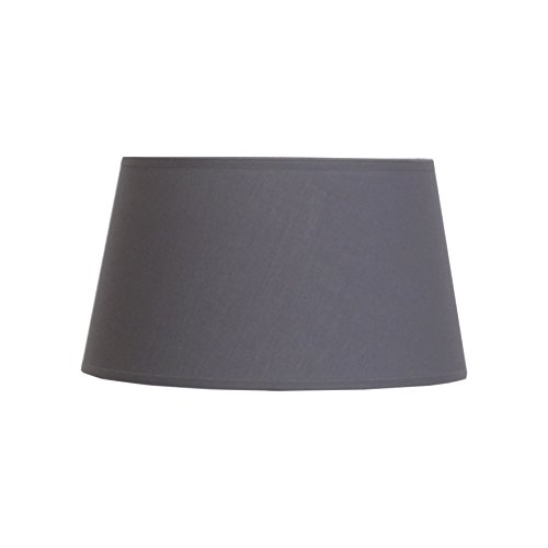 Lampenschirm Du Moulin ctbttkaza251g Lampenschirm Lampe Kaza Polycotton Farbe Ring E27 hergestellt in Frankreich, Textur/Struktur metallic-Epoxy Weiß, grau, Ø25 von Abat-jour du Moulin