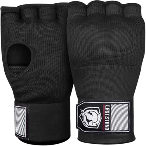 Abbdbd MMA Halbfinger-Gel-boxhandschuh, Muay-Thai-Training, Handwickel-innenhandschuh Langer Handschlaufe, Box-trainingszubehör von Abbdbd