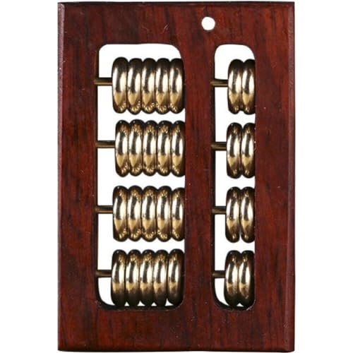 Mini Abacus Ornament Retro Holz Kleine Abacus Dekoration DIY Schlüsselbund Telefon Kette Tragbare Ornamente Anhänger Zubehör von Abbdbd