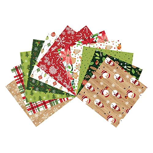 Abbto Weihnachtshintergrundpapier, dekoratives Bastelpapier, Vintage, Basteln | Dekoratives Hintergrundpapier für Bilderrahmen zum Basteln für die Kartenherstellung von Abbto