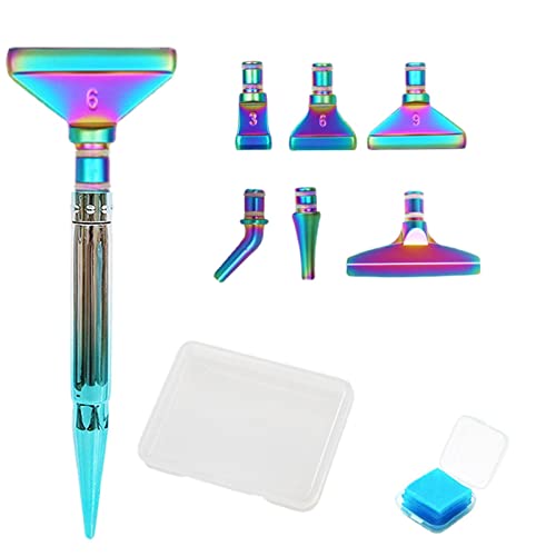 Diamant Malerei Stifte - 5D Ergonomische Diamant Stift | Multi-Station Metall Diamant Pinsel Set Diamant Malerei Stift Spitze Griff Bequem Und Schnell! Abbto von Abbto