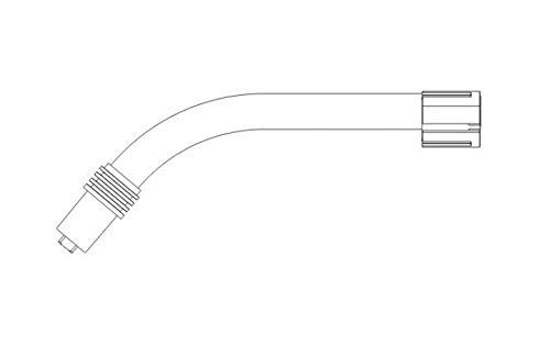 Abicor Binzel 012.0001 Schwanenhals für MB Grip 24 KD Mig/Mag Welding Torch, 50 Grad von Abicor Binzel