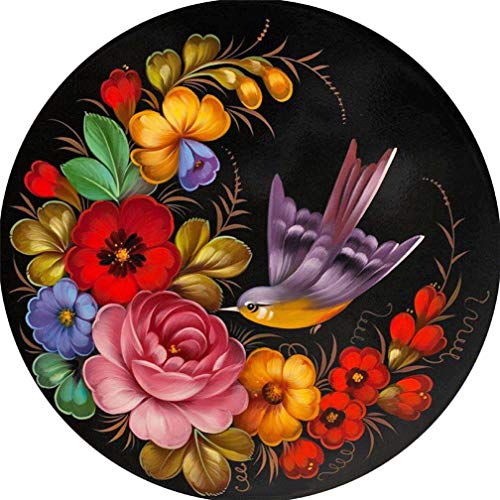 Abillyn Stickerei-Set, Kreuzstich, Vogel und bunte Blumen, gestempelt mit gedrucktem Muster, Starter-Set (Vogel) von Abillyn