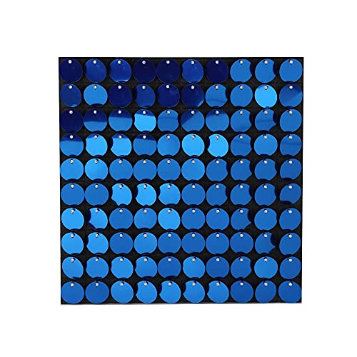 Abwan Pailletten-Brett, Pailletten blinkend dynamische Ripples für den Hintergrund Wand Gartentor Werbetafel Dekoration (blau) von Abwan