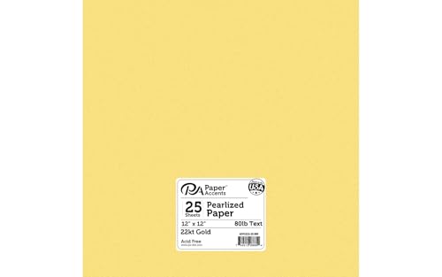 Accent Design Paper Accents 12 x 12 x 0.25 Gold von Accent Design Paper Accents