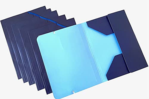 30 Stück REXEL Dokumentenmappen aus Kunststoff, blau für bis zu 150 Blatt Papier, Eckspann-Mappen, abwischbar und stabil, Sammelmappe von ACCO Brands