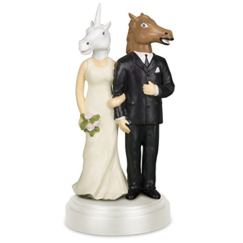 Accoutrements Einhorn und Pferd Hochzeitstortenaufsatz von Accoutrements