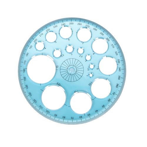 Acooruiteng Kreisschablone zum Zeichnen Kreis Schablone Vorlage Multifunktionales Quilling Schablone Messschablonen Lineale Zeichenschablone Circle Stencil zum Lernen Entwerfen Büro von Acooruiteng