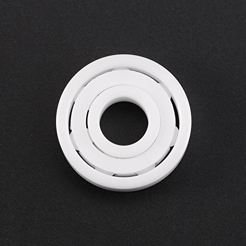 1pc Weiße Farbe ZRO2 Keramik Miniatur 608 Kugellager, Niedriges Lärm und Langes Dienst, 8 * 22 * 7 Mm, für Fingerspitzenspinner von Acouto