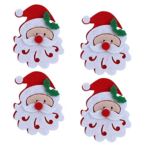 20 Teile/beutel Ornament Tuch Patch DIY S Claus Elch Schneeflocke Muster Weihnachten ZubehörS Claus Kopf mit Wunderschönen ornamenten. Ihr Design Soll für Weihnachtliche von Acouto