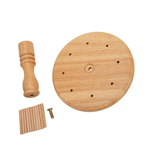 Acouto Garnhalter aus Holz, 8 Spulen, Spulenhalter aus Buchenholz, Ständer für Stickerei, Quilten, Nähwerkzeuge, Geringes Gewicht Zum Aufbewahren von Garn, Hält den Tisch Sauber von Acouto