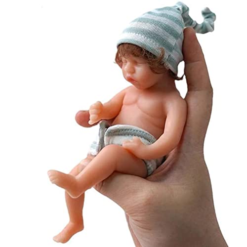 Acouto Puppe mit Handgezeichneten Miniatur-Babys mit Kleidung: Weiche Silikonpuppen in 6 I-Größe von der Zehe 6 Zoll/15 cm Bis Zur Puppe von Acouto