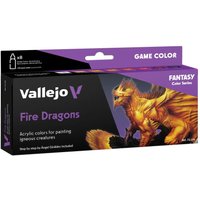 Farb-Set - Fire Dragons - 8x18ml von Acrylicos Vallejo