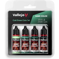 Farb-Set Kalt-Grün (4 x 18 ml) von Acrylicos Vallejo