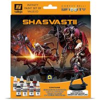 Infinity Shasvastii, Farb-Set mit Figur von Acrylicos Vallejo