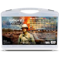 Model Color Militär-Set im Koffer - 80 x 18 ml von Acrylicos Vallejo