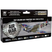 WWII RAF Day Fighters - Farbset - 8 x 17 ml von Acrylicos Vallejo