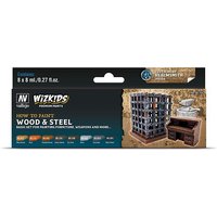 WizKids Wood & Steel - Farb-Set 8 x 8 ml von Acrylicos Vallejo