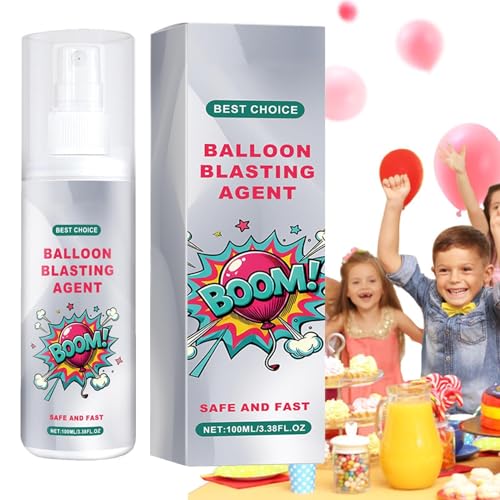 Acunny Ballon-Party-Spray, Spray für Luftballons im Freien - Schnell platzendes Spray für Latexballons | Sofortiges Flaschenspray für Partys, Veranstaltungen, Halloween, Geburtstage, Hochzeiten von Acunny