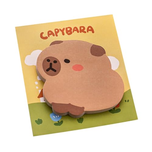 Acunny Capybara-Haftnotizen,Cartoon-Capybara-Haftnotizblöcke | Kreative und lebendige Haftnotizen, Notizblöcke,Helle, löschbare Notizblöcke, vielseitige Notizseiten für Zuhause, Büro, Studium, Arbeit, von Acunny