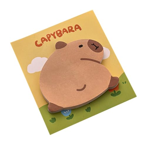 Acunny Cartoon-Capybara-Notizblöcke, Notizseiten zum Schreiben mit Tieren - Kreative und lebendige Haftnotizen, Notizblöcke,Helle, löschbare Notizblöcke, vielseitige Notizseiten für Zuhause, Büro, von Acunny
