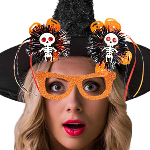 Acunny Halloween-Brillen für Erwachsene,Halloween-Brillen | Lustiges Neuheitsspielzeug,Anziehbrillen, Halloween-Fotokabinen-Requisiten, gruselige Maskerade-Brillen von Acunny