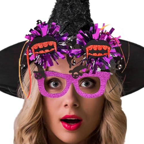 Acunny Halloween-Brillen für Kinder,Halloween-Brillen | Lustige Neuheitsbrillen,Anziehbrillen, Halloween-Fotokabinen-Requisiten, gruselige Maskerade-Brillen von Acunny