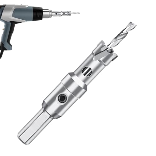 Acunny Lochsäge für Metall, Lochsäge für Metall, -Lochsäge mit Spitze, Lochschneider für Metall, Hartmetall-Lochsäge, Multifunktionaler Hartmetall-Lochschneider für Edelstahl, Eisen, von Acunny