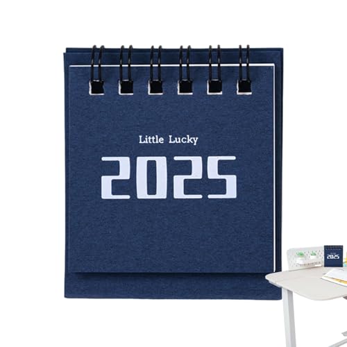 Acunny Tischkalender, Standkalender,Desktop-Tischkalender - Kalender Klein 2025 Desktop-Dekoration Notizblock Standkalender für die Schule zu Hause von Acunny