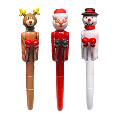 Weihnachten Nette Rollerball Kugelschreiber Schreibwaren Set Weihnachts-Boxstift,Lustiger Boxstift Weihnachten Notizblöcke, Kugelschreiber Schreibwaren Set,Weihnachtsfeier Geschenk Schulbüro von Acunny