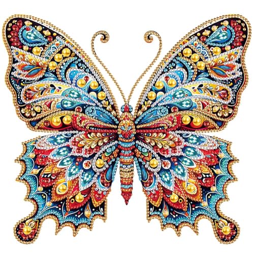 Acvruxyn Sonderform 5D Diamond Painting，DIY Schmetterling Diamant Painting Set für Erwachsene, Kunst Mosaik Bilder für Home Wall Decor，Einfaches Bastelset für Anfänger und Kinder 30x30cm von Acvruxyn