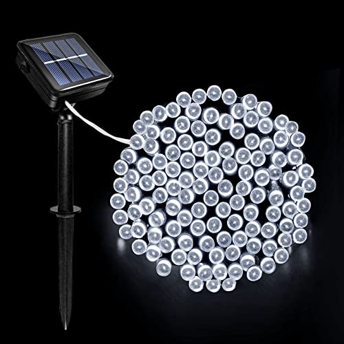 Acxilexy Solar Lichterkette Aussen, 12M 100 LED Weihnachten Lichterketten mit 8 Lichtmodi, IP65 Wetterfest Solar Lichterkette Deko für Innen & Außen Balkon Garten Weihnachten von Acxilexy