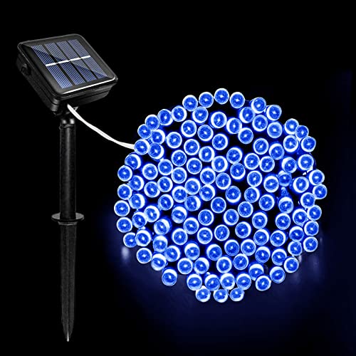 Acxilexy Solar Lichterkette Aussen, 12M 100 LED Weihnachten Lichterketten mit 8 Lichtmodi, IP65 Wetterfest Solar Lichterkette Deko für Innen & Außen Balkon Garten Weihnachten von Acxilexy