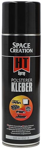 Space Creation HT Spray Polsterer Kleber, 500ml, Extra Stark - Polsterer Kleber Sprühkleber auf Basis von synthetischem Kautschuk, Kunstharzen und Modifikatoren in organischen Lösungmitteln von Adam Toys