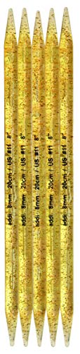 Addi Doppelspitznadeln Champagnernadel mit Doppelspitze, 20 cm x 8,0 mm, Plastik, Gold, 8 mm von Addi