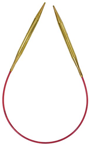 Addi Rundspitze Nadel, Messing, Gold, 40cm x 6mm von Addi