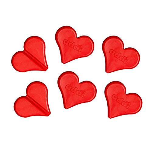 Addi Maschenfix Stitch Heart Holder, Kunststoff, Red, 1 x 1 x 1 cm von Addi